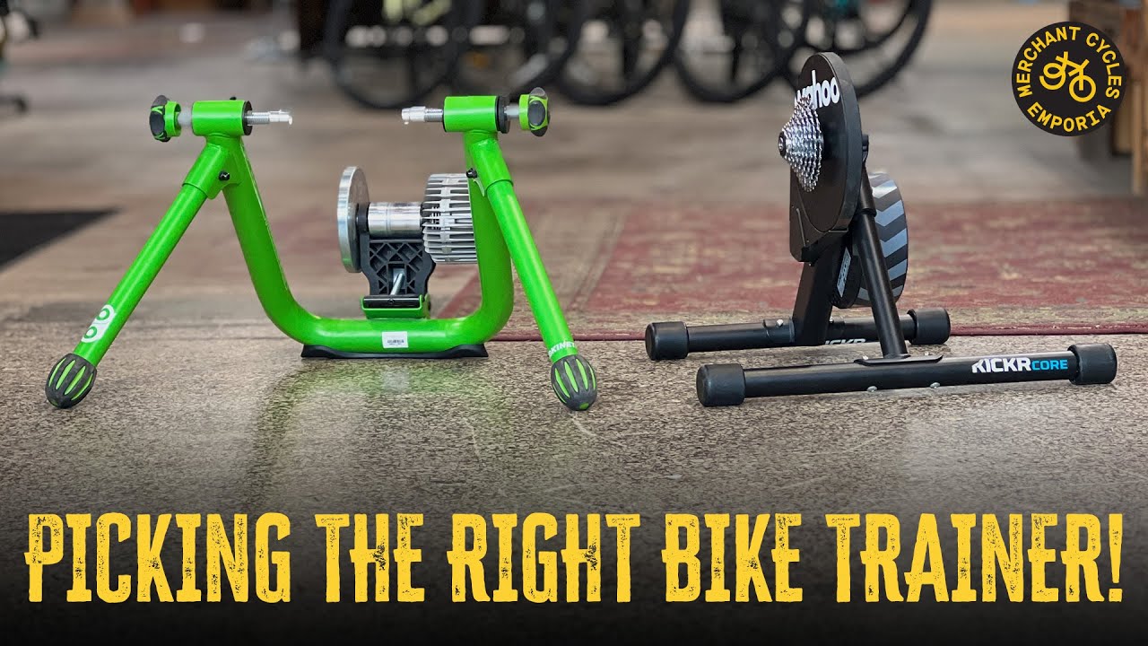 PICKING THE RIGHT BIKE TRAINER | Wheel in Fluid vs Wheel out Electronic Trainer | Merchant Cycles