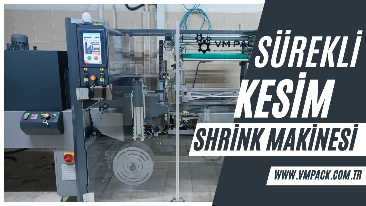 sürekli kesim shrink makinası - shrink makinası tam otomatik