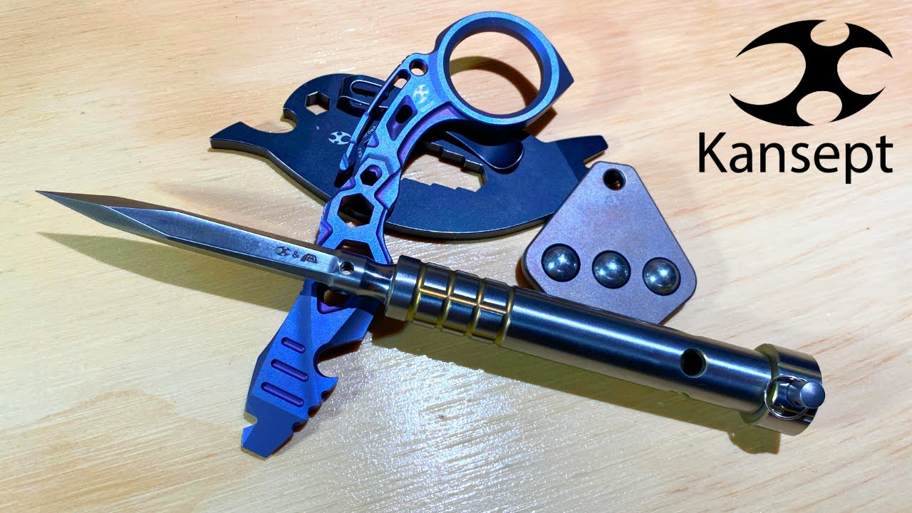 Kansept EDC Tools - Stiletto, PryMate, Roller, and CrowBar
