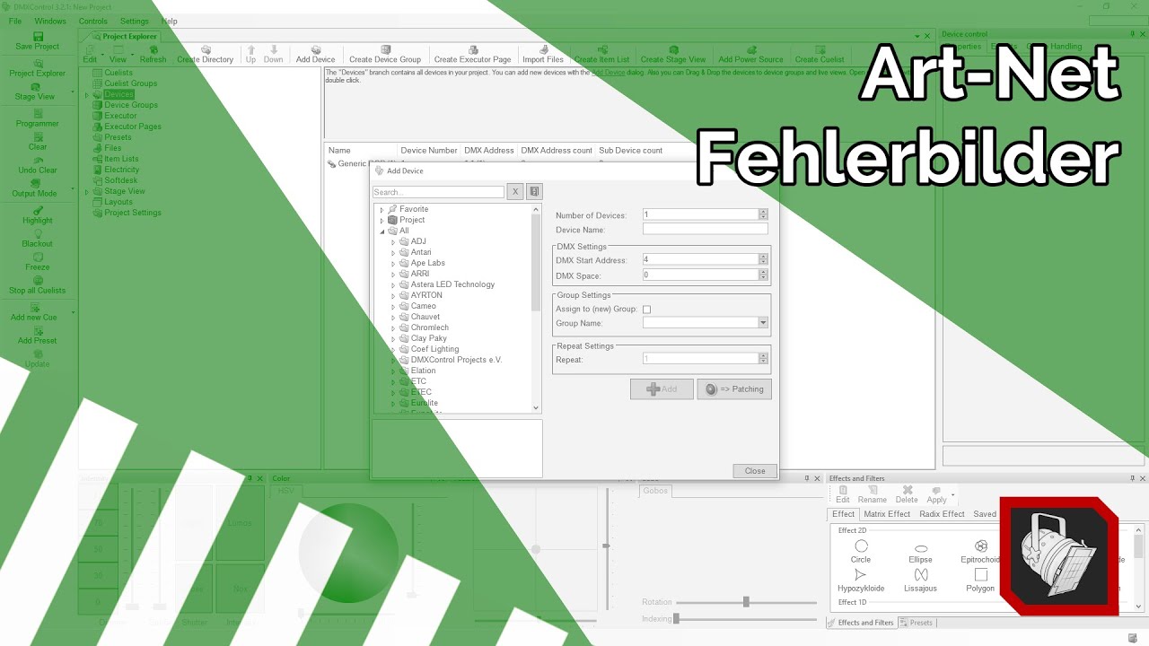 B1-08 | Art-Net Fehlerbilder - DMXControl 3 Tutorials