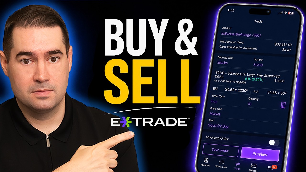 Как покупать и продавать акции и ETF на ETRADE