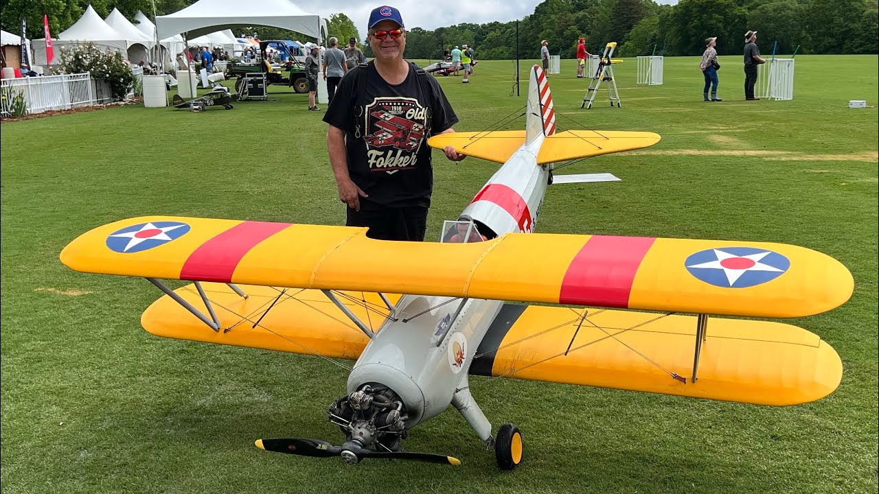Joe Nall Day 5 33% Balsa USA Stearman with Moki Radial Engine