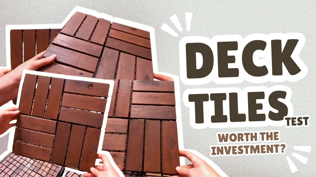 Outdoor Patio Flooring Made Easy &mdash; THYOI Interlocking Deck Tiles Review
