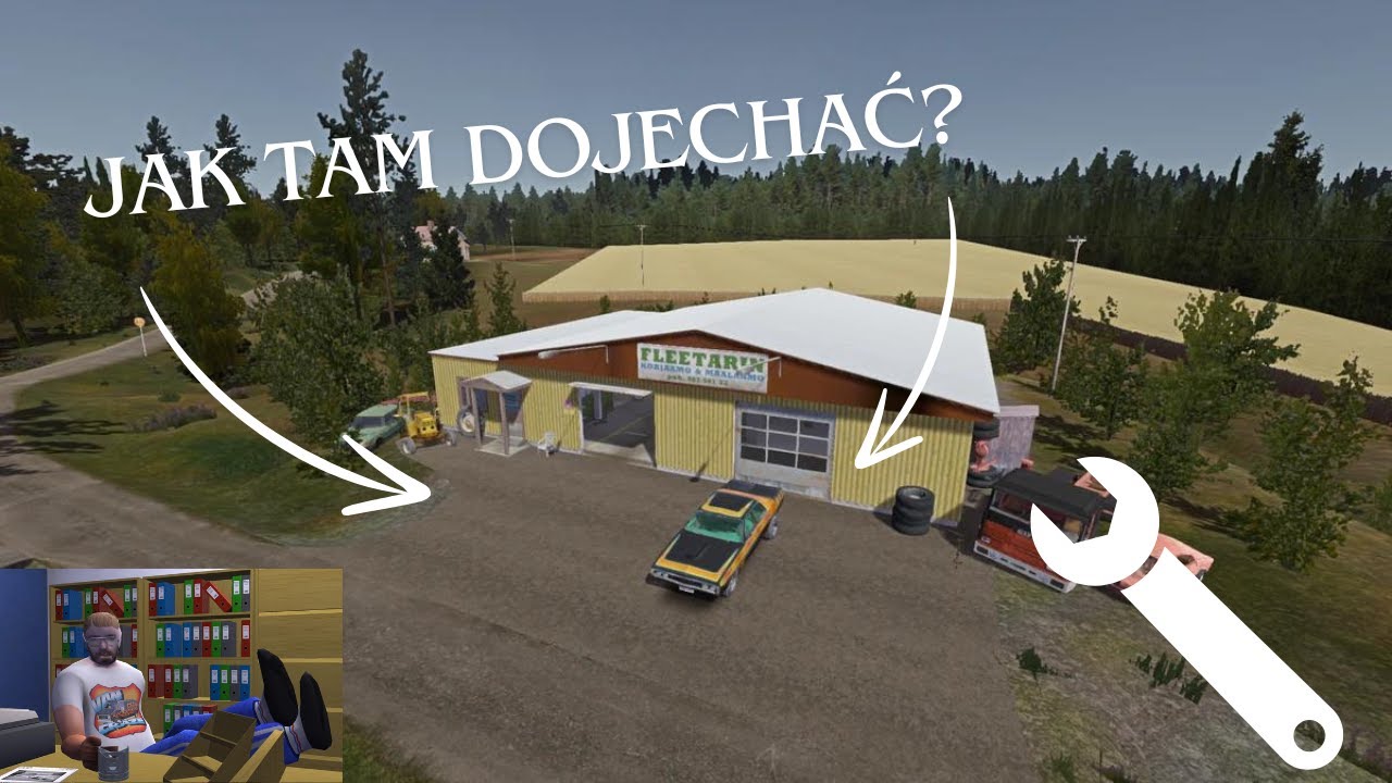 Jak dojechać do mechanika, w grze My Summer Car.