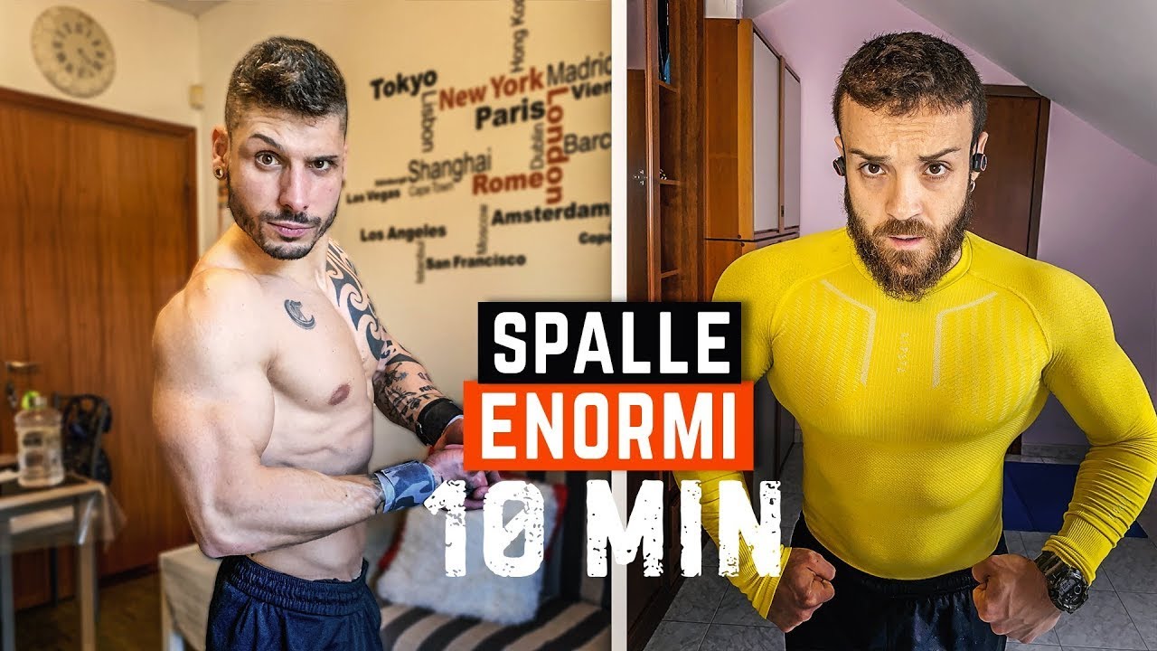 SPALLE ENORMI IN 10 MINUTI SENZA ATTREZZI