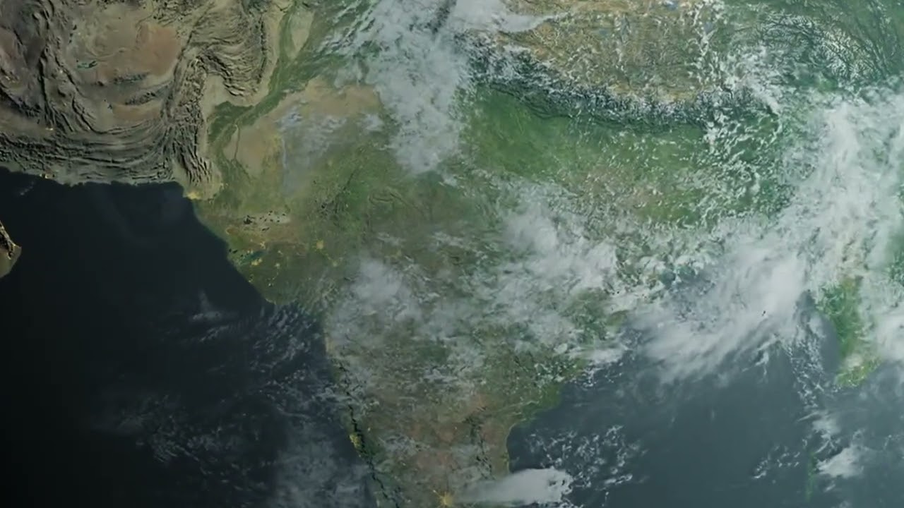 View of India's territory from space