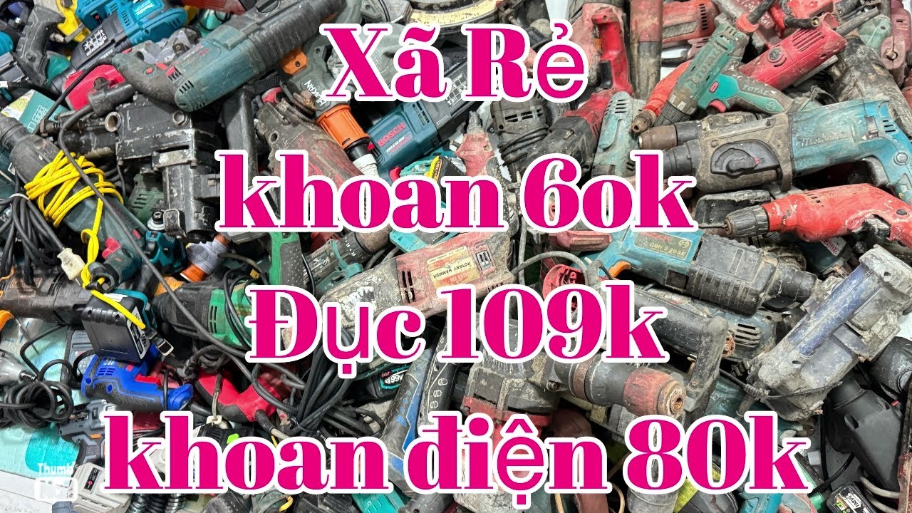 Thanh lý lô đồ cũ lộn xộn 19k búa rỉ, pin 20cell, máy khoan, máy hàn, rửa xe,chuyên vít ,búa,bulong