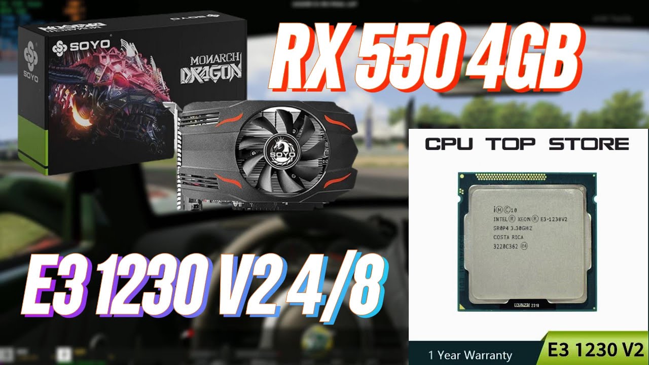 LGA 1155 MUCAI - Xeon 1230 v2 + RX 550 4 GB, Pc baratinho eu acho kk