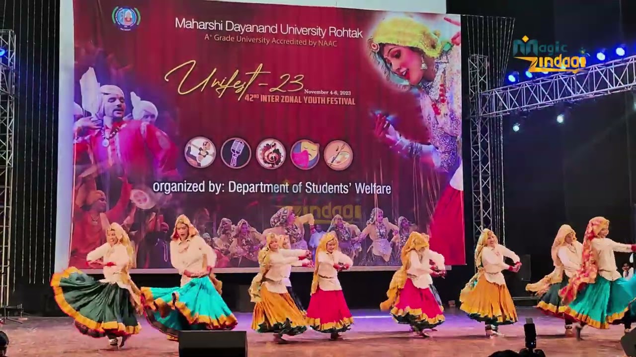 Haryanvi female Folk Dance | GWC Rohtak | Inter Zonal Youth Festival MDU Rohtak 2023 | IC College