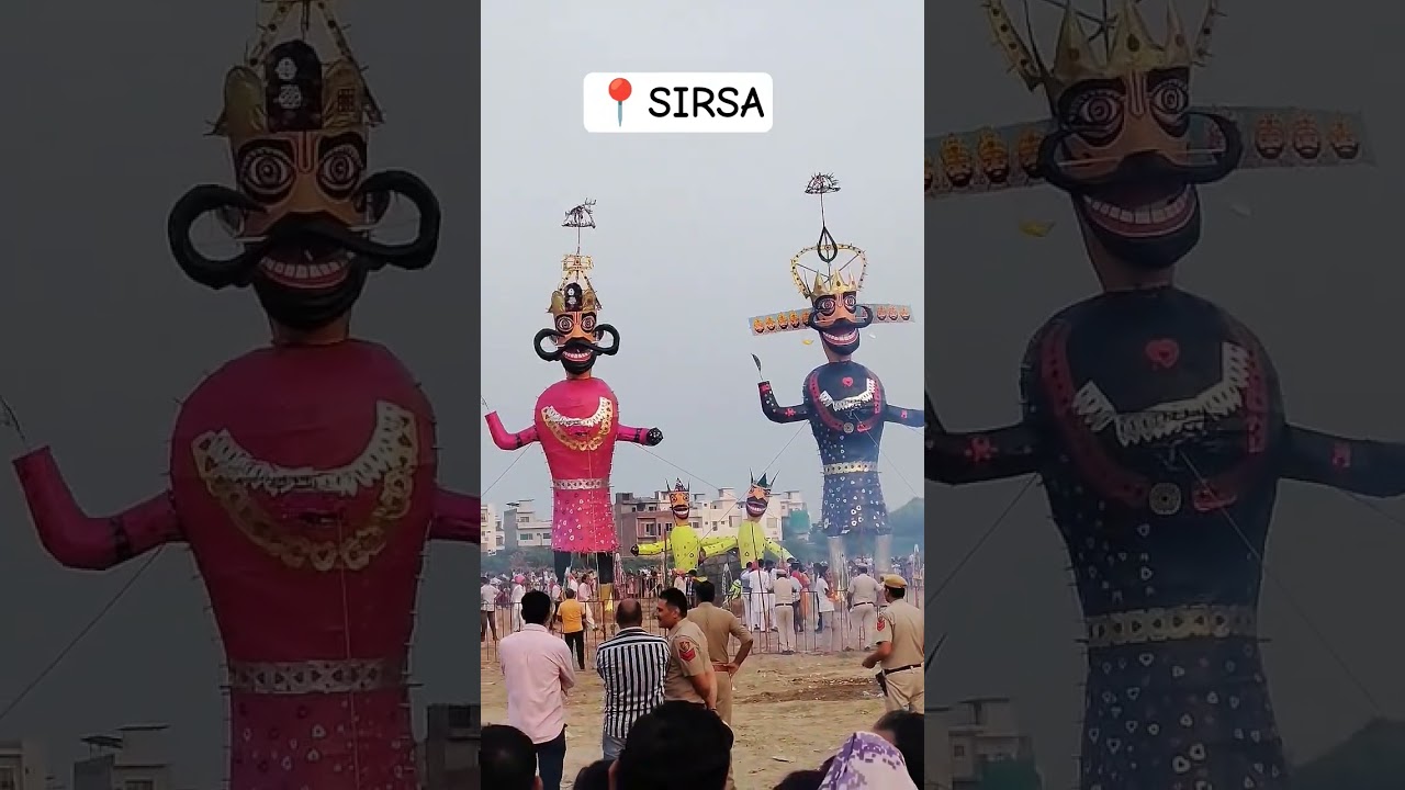 #sirsa #dussehra2025 #dussehralive #ravanstatus #ravandahan #ravan