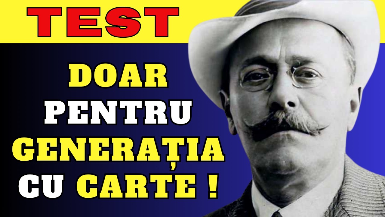 📚 Test de Literatură Rom&acirc;nă: 40 de &icirc;ntrebări pentru generația cu carte  !🌟#eminescu #cultura #test