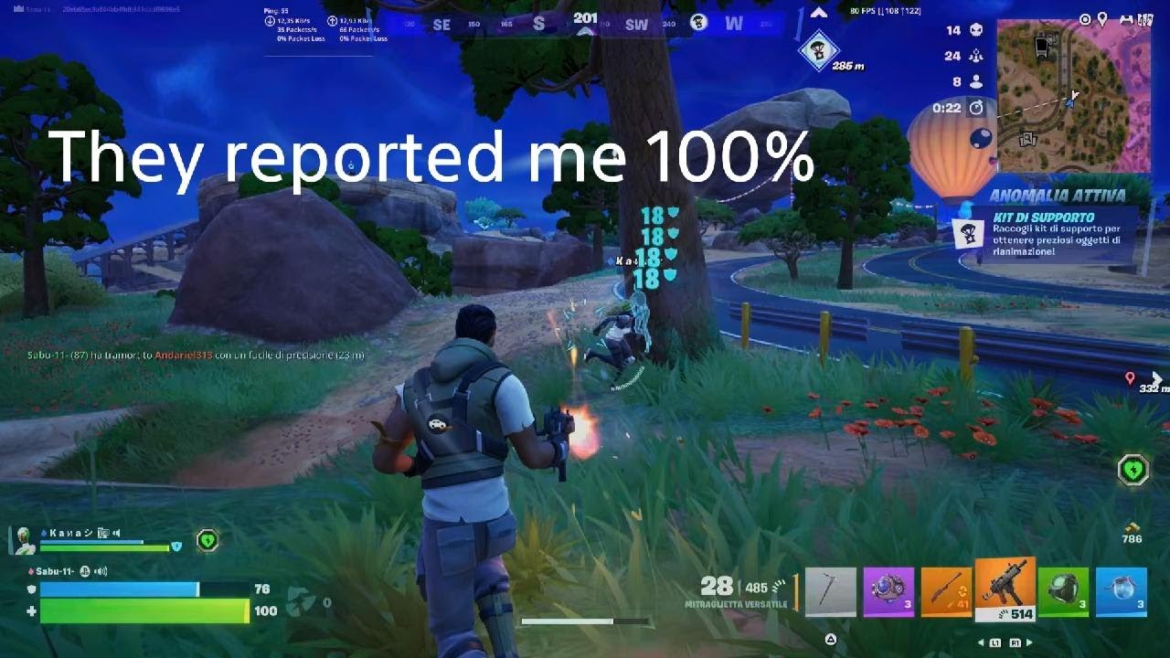 Fortnite ZB - They reported me 100%