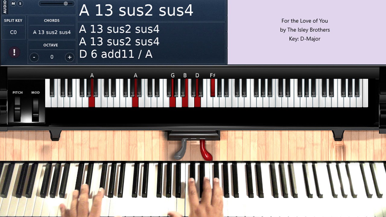 For the Love of You (by The Isley Brothers) - Piano Tutorial