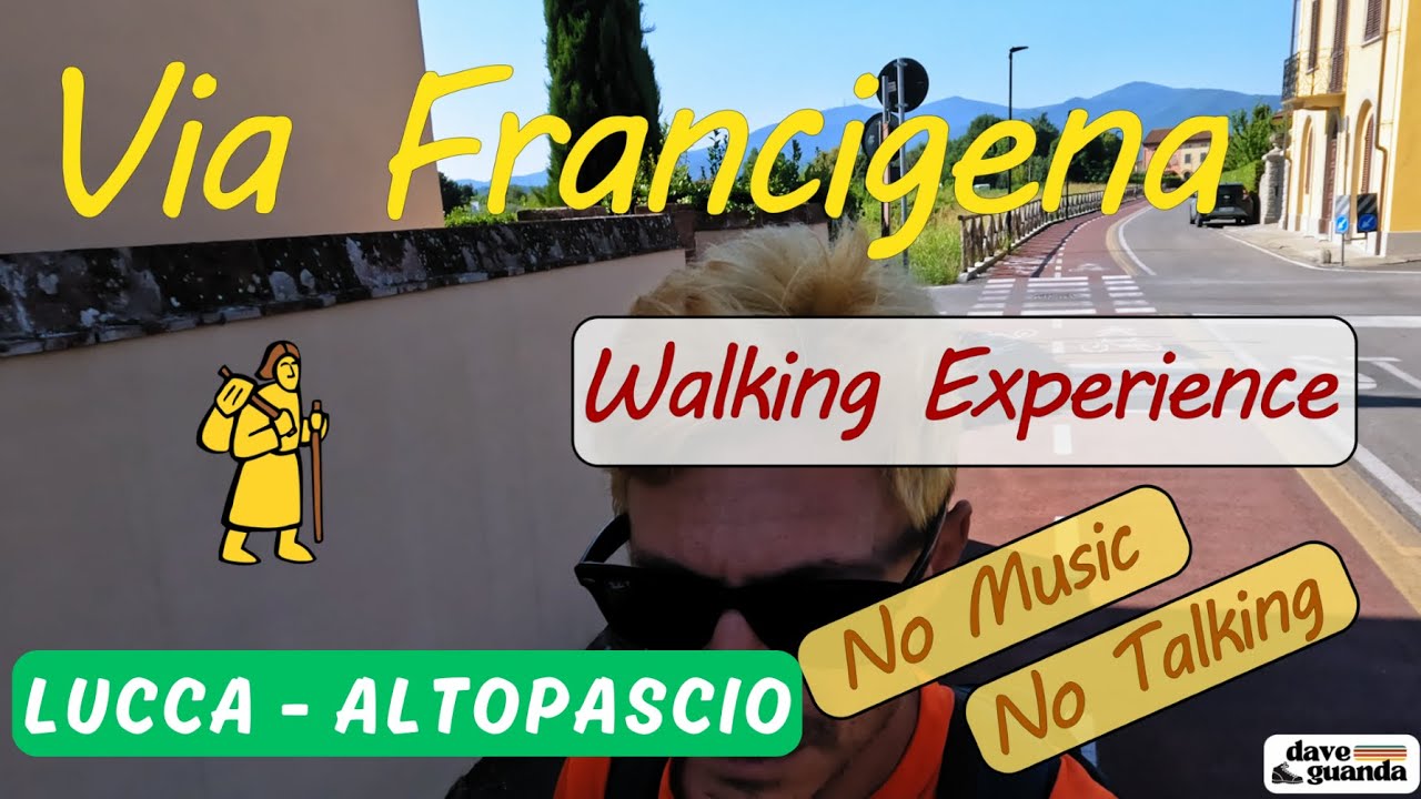 VIA FRANCIGENA | Lucca ➜ Altopascio | 4K | ASMR Hiking