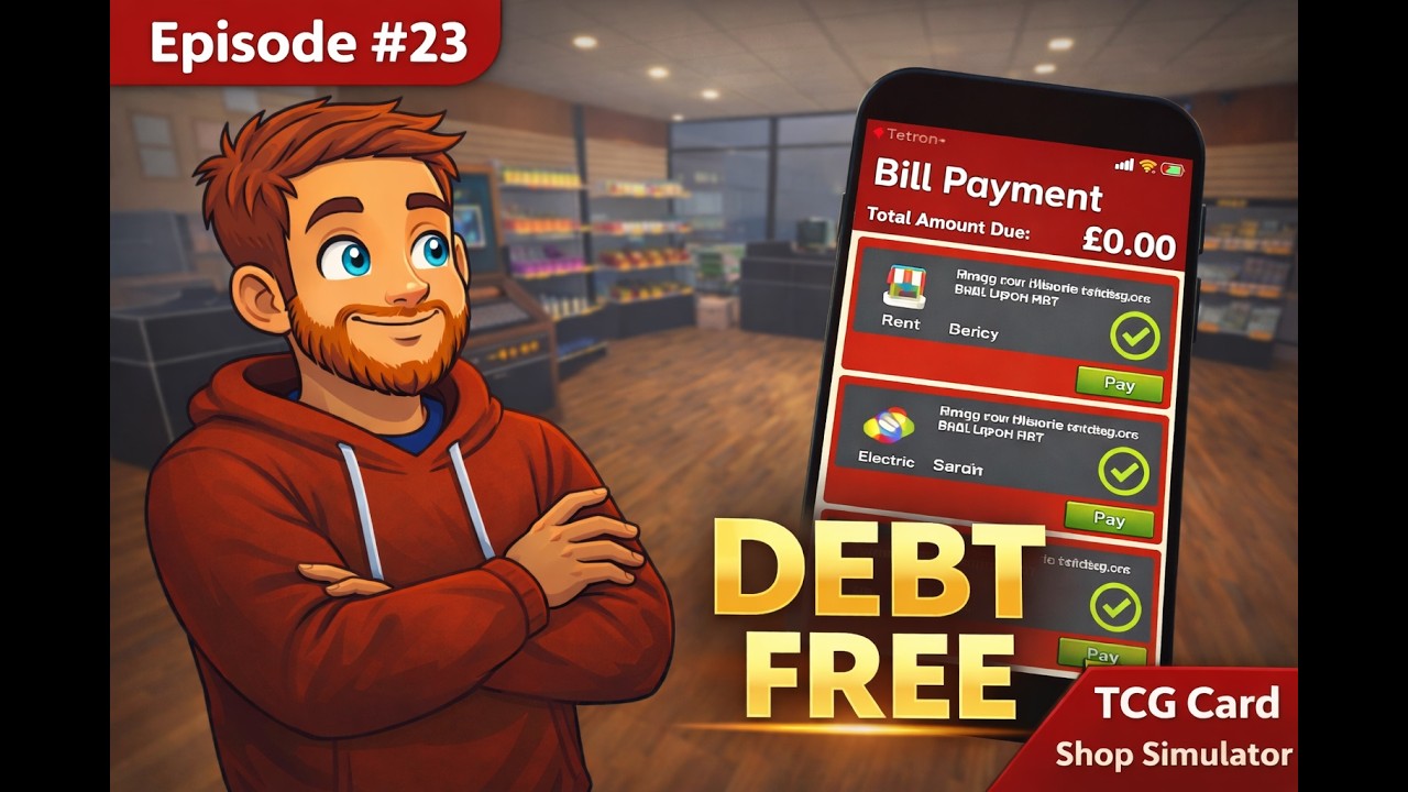 Debt Free… And Level 10  | TCG Card Shop Simulator