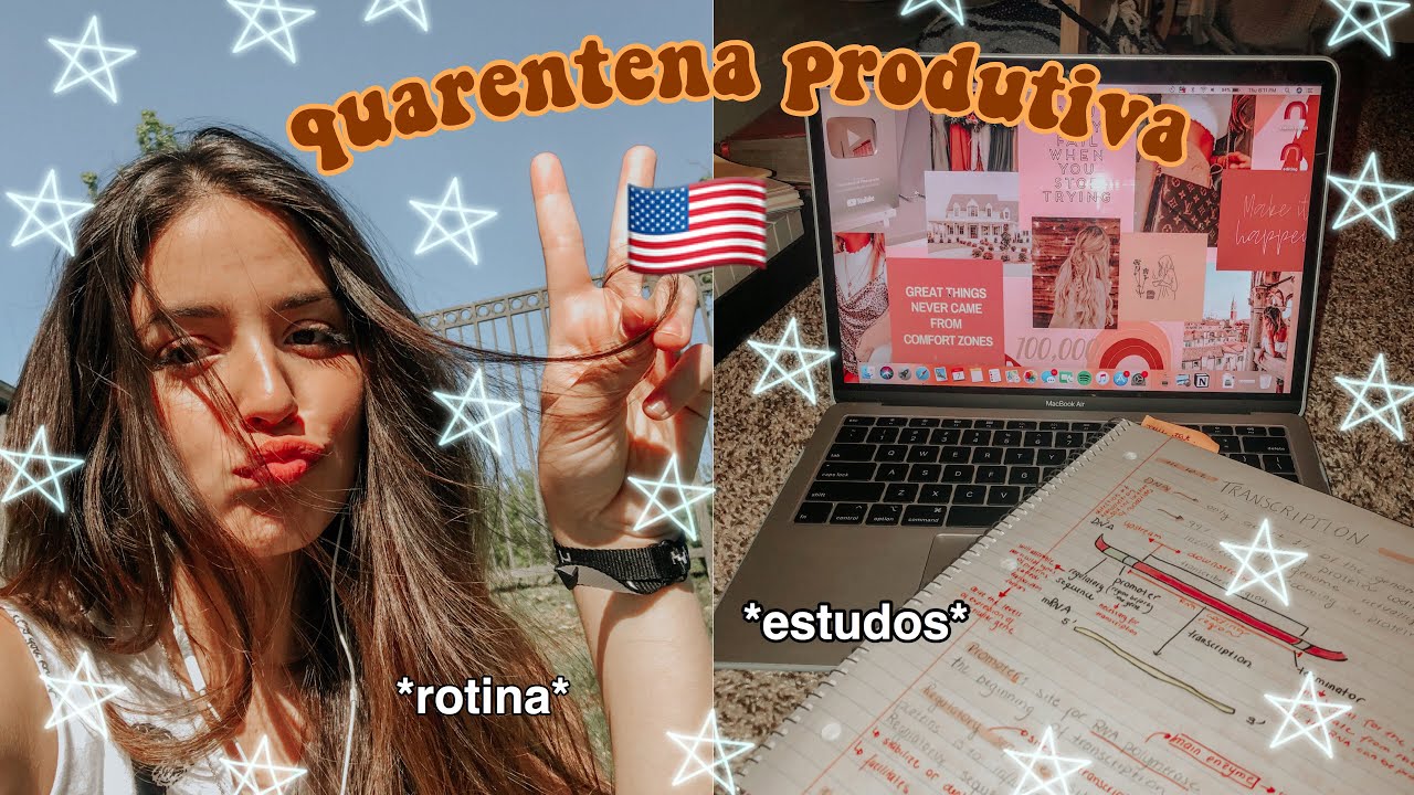 um dia produtivo na quarentena nos Estados Unidos
