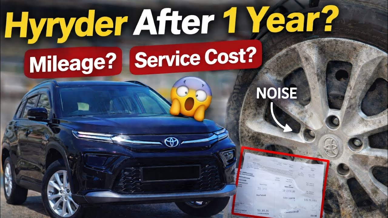Toyota Hyryder After 1 Year Service | Mileage, Service Cost and Hidden Issues 😳