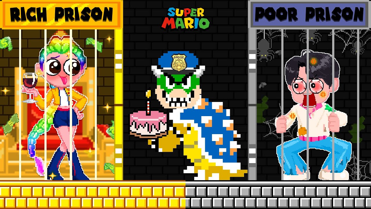 RICH vs POOR Prison: Kpop Demon Hunters in Bowser's Prison Challenge | Game Animation