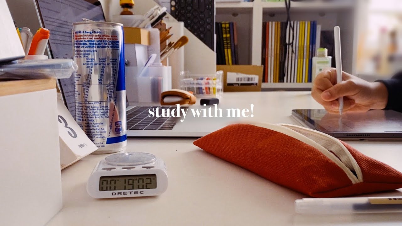 study with me during self-isolation 🏡 (a time lapse)