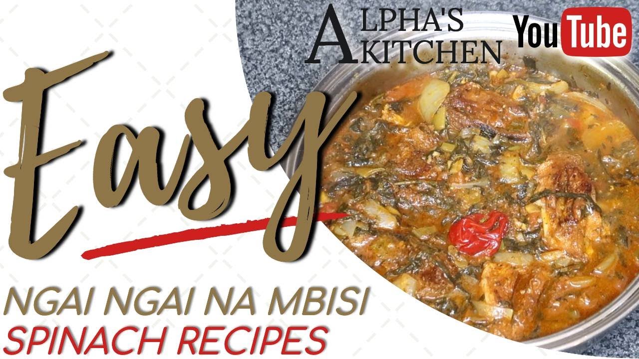 RED BREAM FISH AND NGAI NGAI (SPINACH) STEW| SPINACH & FISH STEW | CONGOLESE FOOD | ALPHA'S KITCHEN