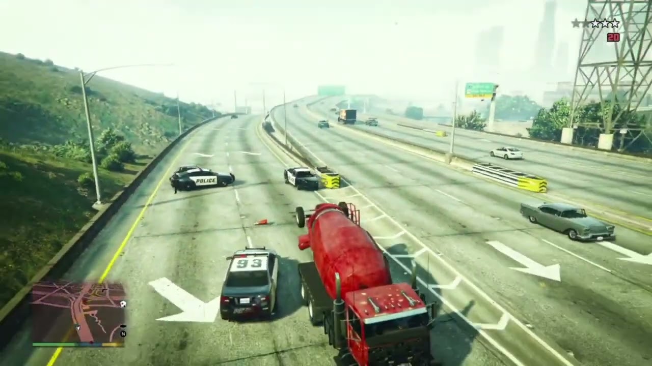 GTA 5 : Cement Truck Mayhem #gta