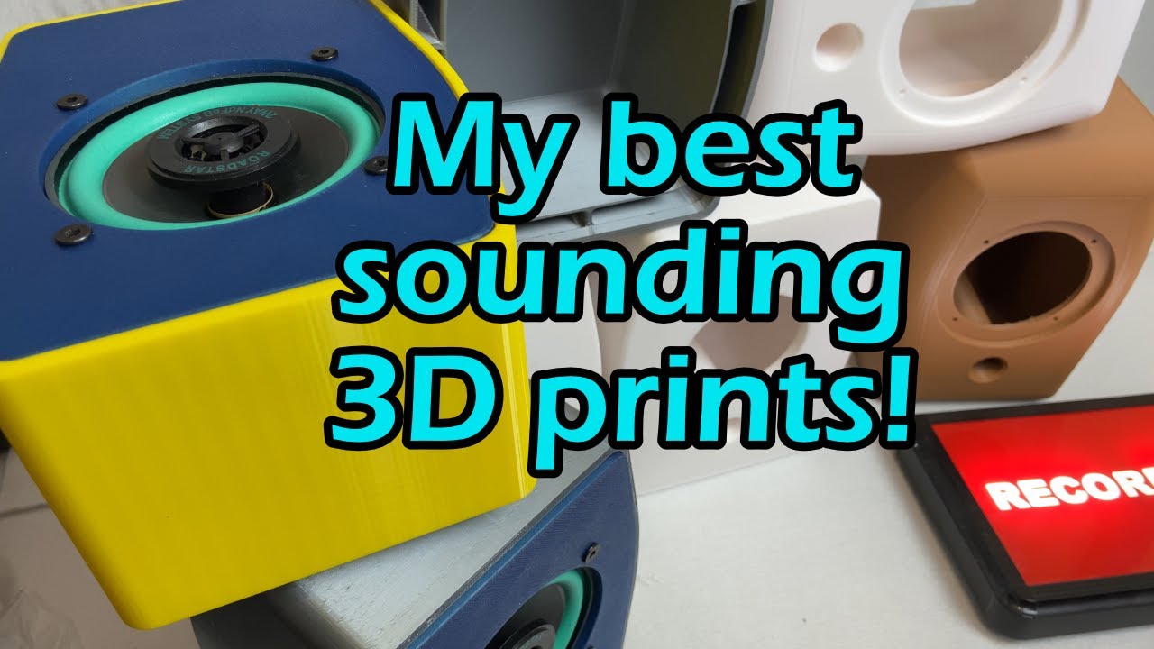 Great 3D printed speakers!