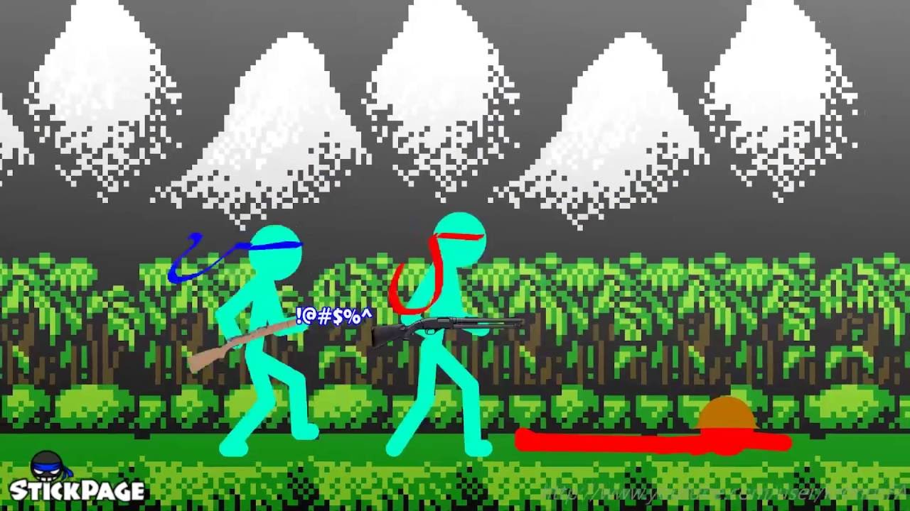 Contra Parody! - [Stickpage.com]