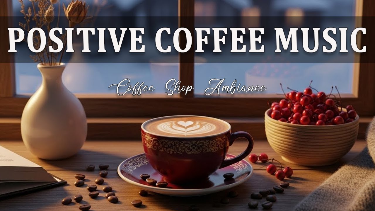 Positive Coffee Music ☕ Bossa Nova Piano - Coffee Shop Ambience for Stress Relief and Chill.