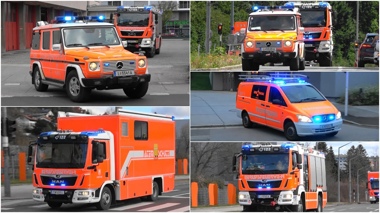 [Haupt & Nordwache] Einsatzfahrten BF Linz - Großer Zusammenschnitt