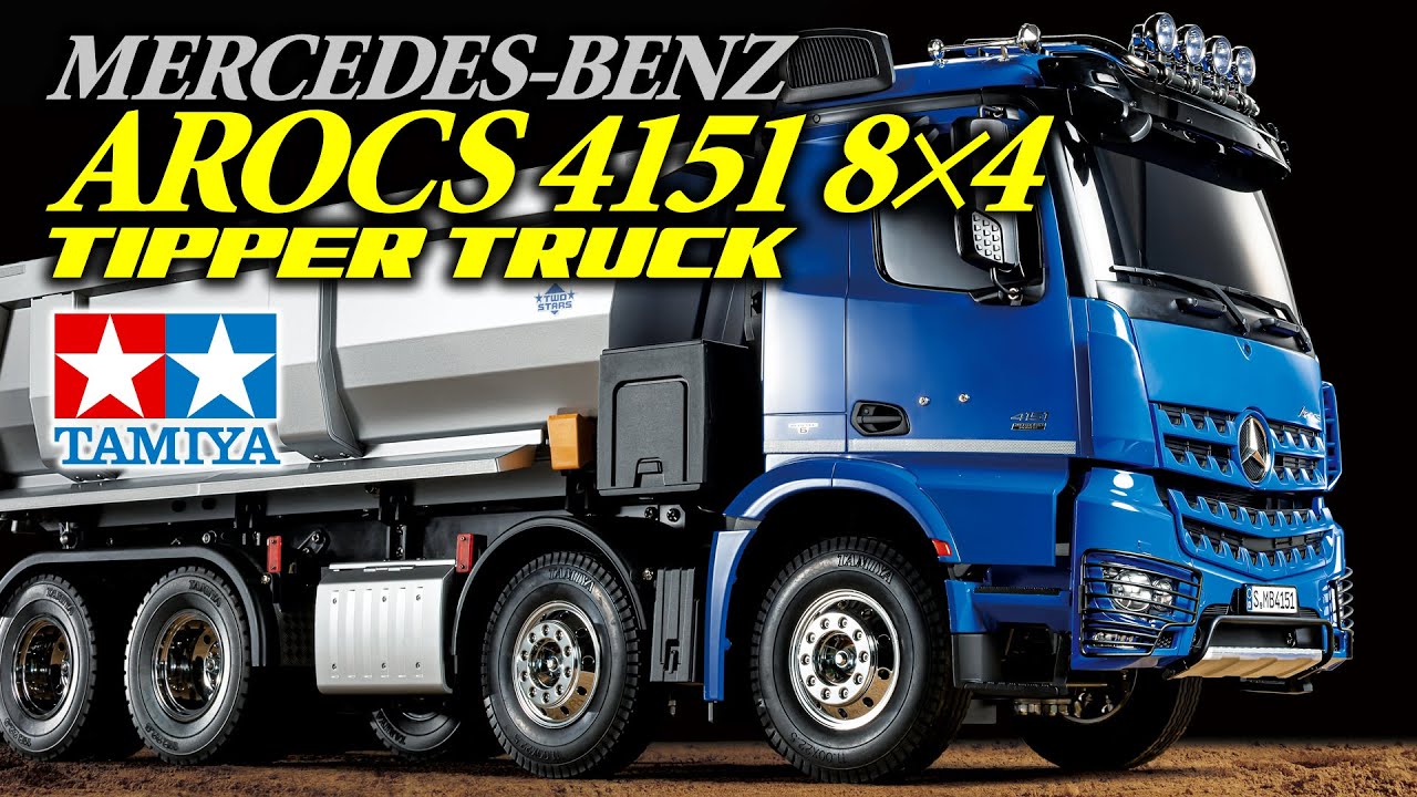 TAMIYA 1/14 R/C MERCEDES-BENZ AROCS 4151 8x4 TIPPER TRUCK タミヤ メルセデス・ベンツ アロクス 4151 8x4 ダンプトラック