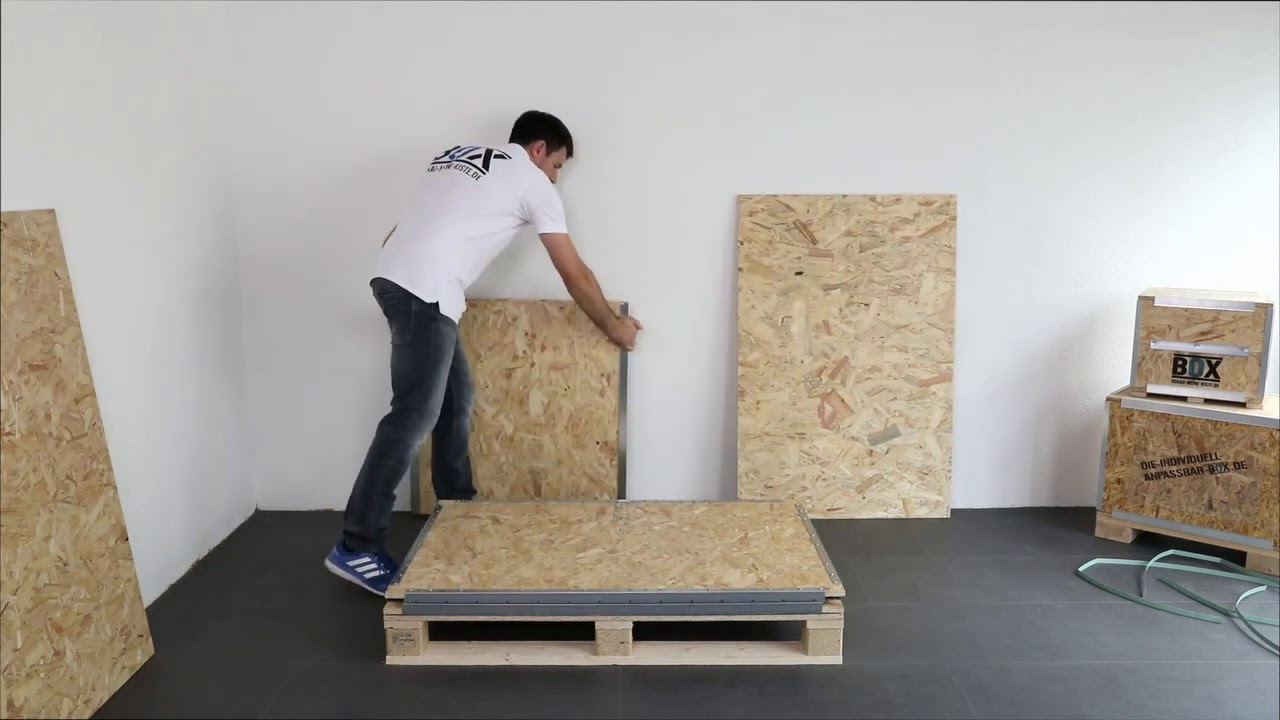 Transportkiste Exportkiste aus Holz - BOX - Aufbauanleitung Exportkiste PREMIUM - werkzeuglos
