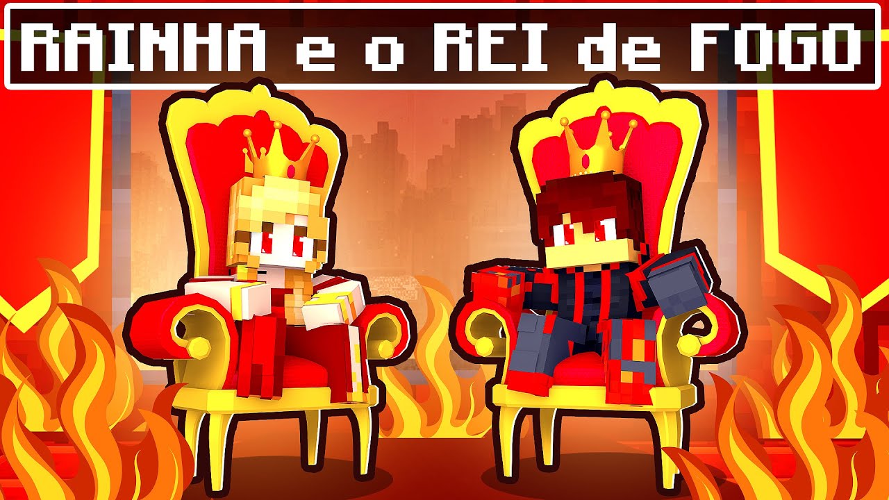 A RAINHA e o REI de FOGO - FILME no Minecraft