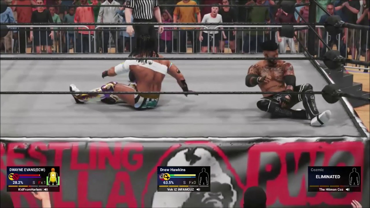 Dwayne Evans vs Drew Hawkins vs Cozmic ECW Friday Night