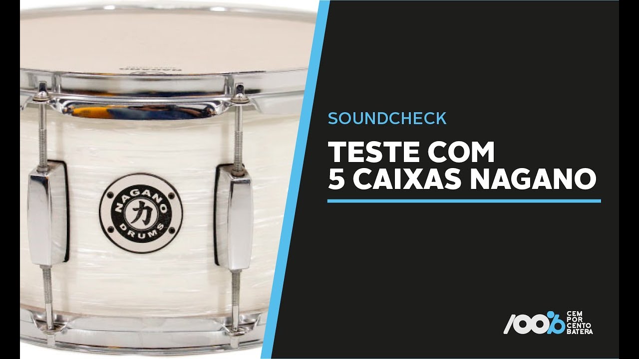 100% Batera Soundcheck - Teste com 5 Caixas Nagano
