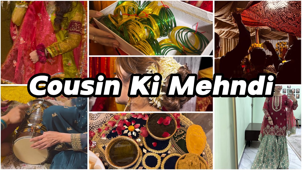 Punjabi culture Mehandi😍| Ghr py hairstyle bnaya🥰 | Dulha Dulhan ka dance🥰