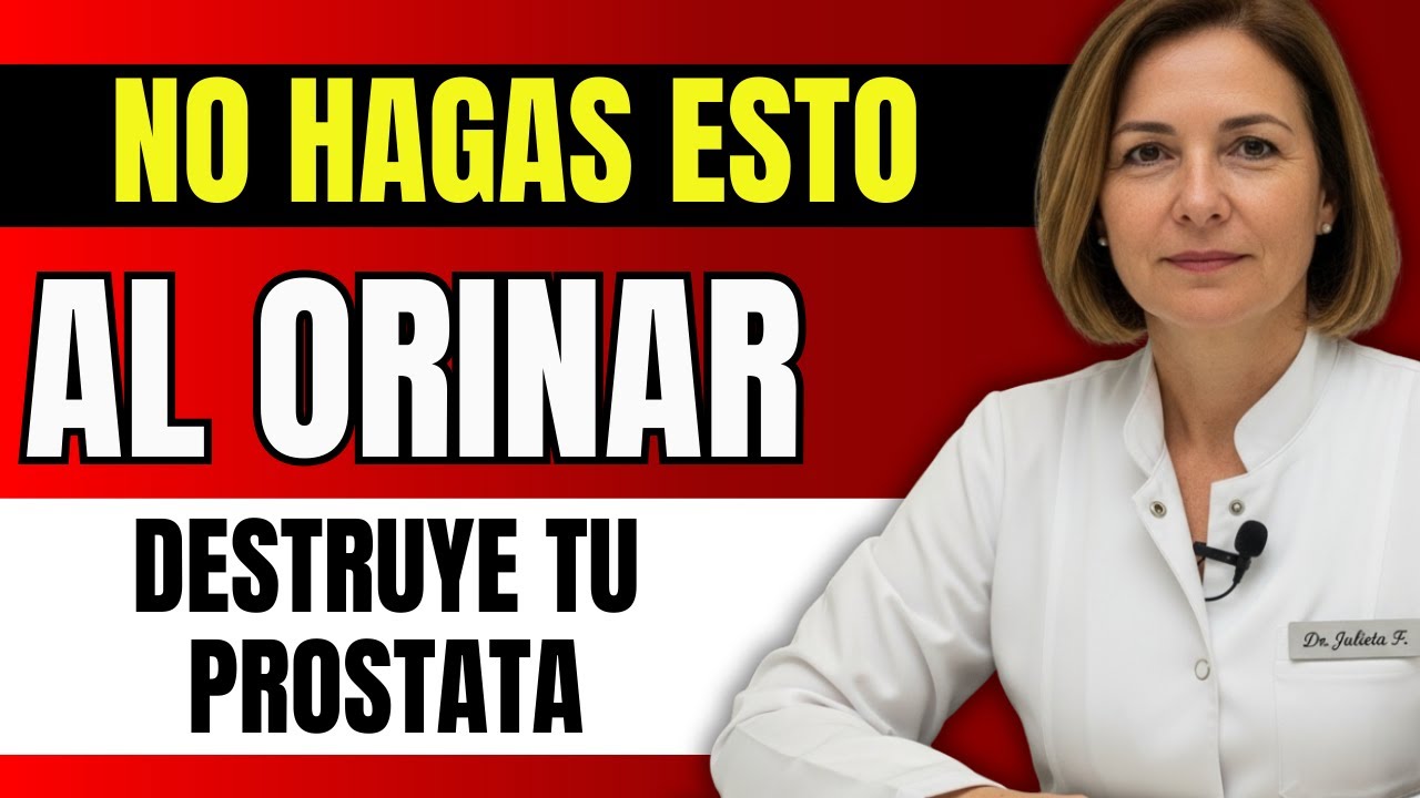 NUNCA HAGAS ESTO AL ORINAR Destruye tu próstata en silencio | Julieta Fierro