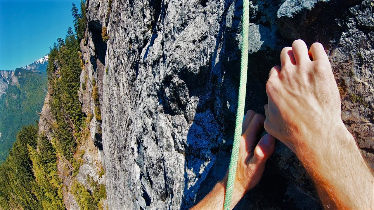 POV: You’re Climbing Up the Longest Bolted Route in the U.S.