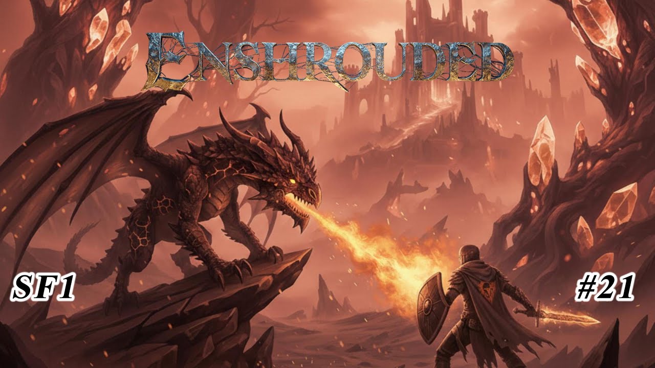 Acendendo as 8 Chamas e Enfrentando o Boss Dragão!!! Enshrouded 21