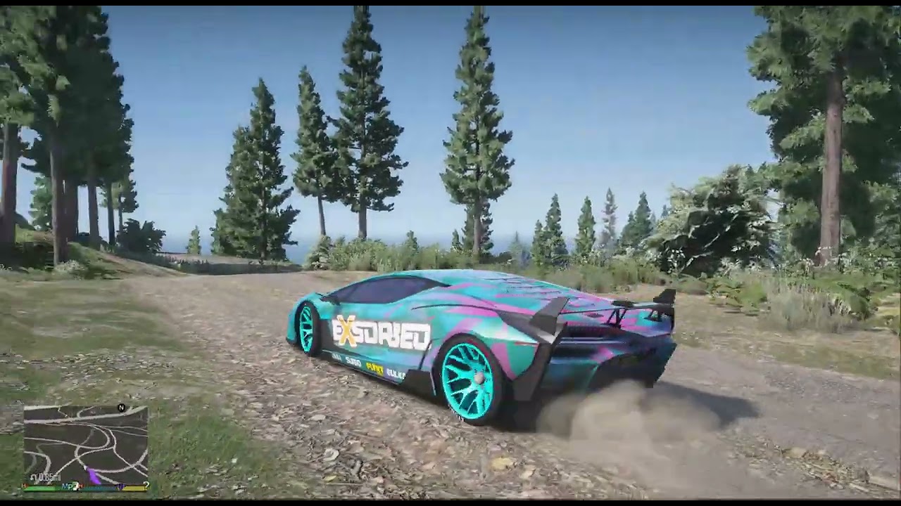 Driving lamborghini at high speed on mountain view point ☝️