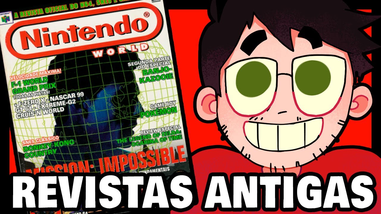 a nostalgia das antigas revistas de games