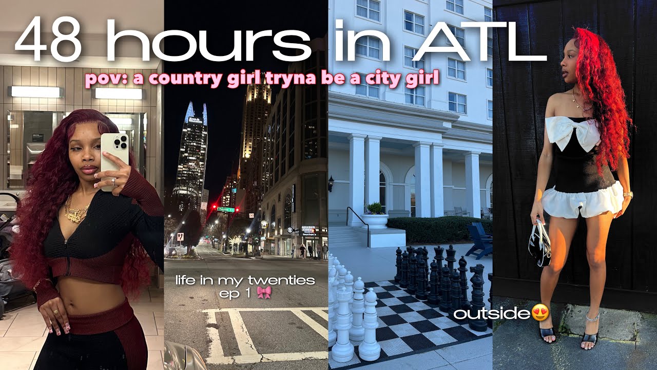 WEEKEND VLOG | 48 hours in ATL + Guess Who I Seen + Shopping + Life in my 20s + Outside + Appts, Etc