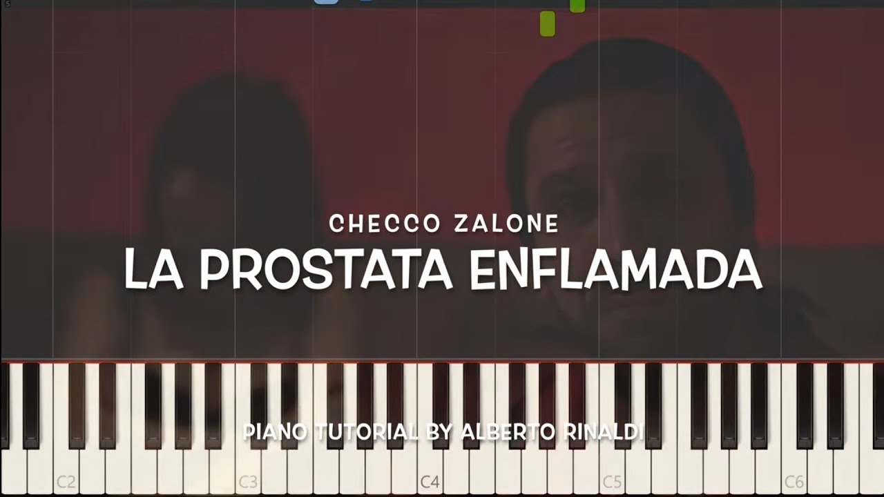 Checco Zalone - LA PROSTATA ENFLAMADA (Piano tutorial with Synthesia)