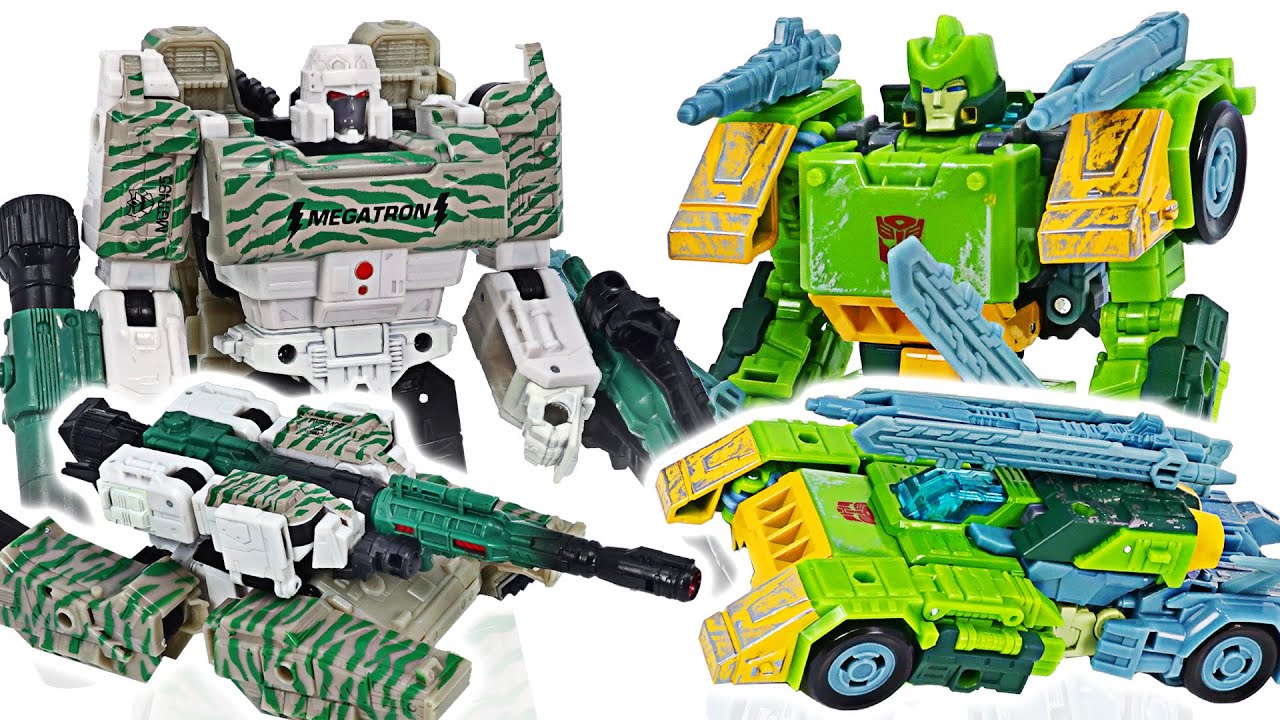 Transformers Siege War for Cybertron Springer VS Combat Megatron tank! | DuDuPopTOY