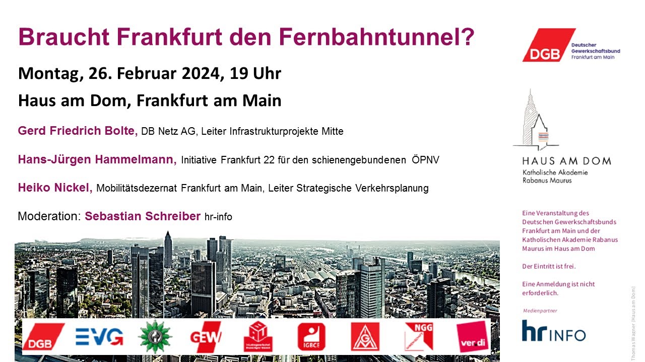 Braucht Frankfurt den Fernbahntunnel?
