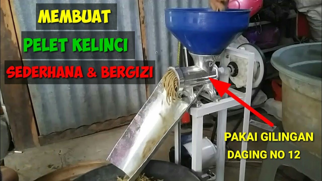 Cara Membuat Pakan Kelinci Sederhana Pakai Gilingan Danging No 12 .