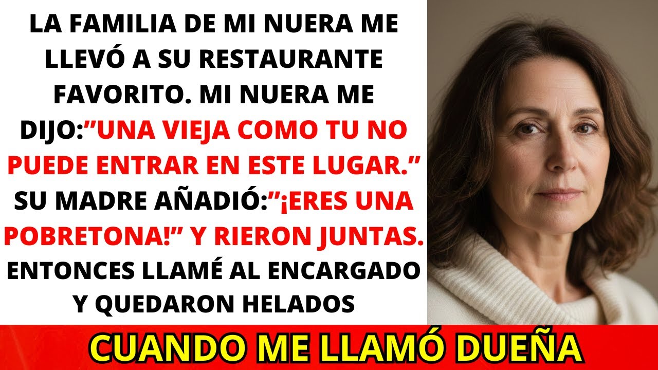 La Familia de mi Nuera me llevó a su restaurante favorito… Sin saber de quien era…
