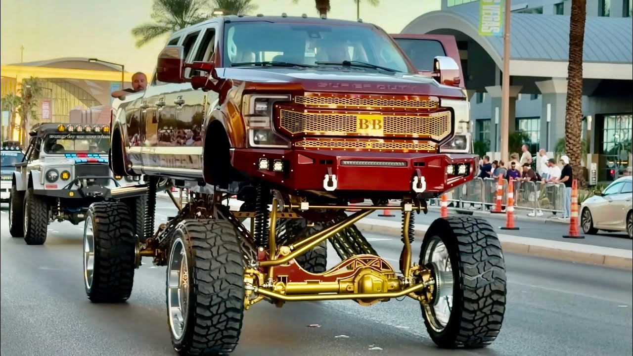 Lifted Trucks at the SEMA Cruise 2025