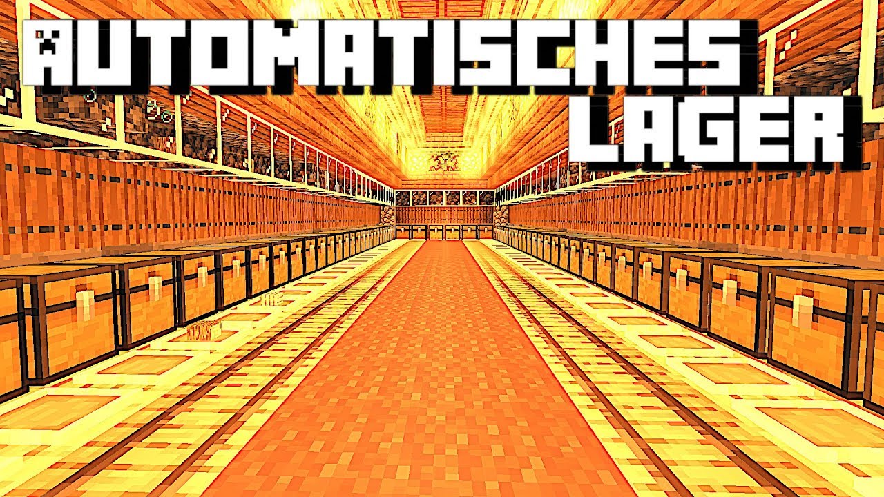 Wie baut man ein vollautomatisches Lager in Minecraft | Minecraft voll automatisches Lager bauen