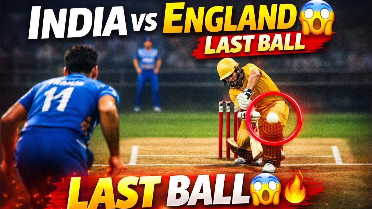 LAST BALL SIX 😱 INDIA vs ENGLAND | INSANE FINISH