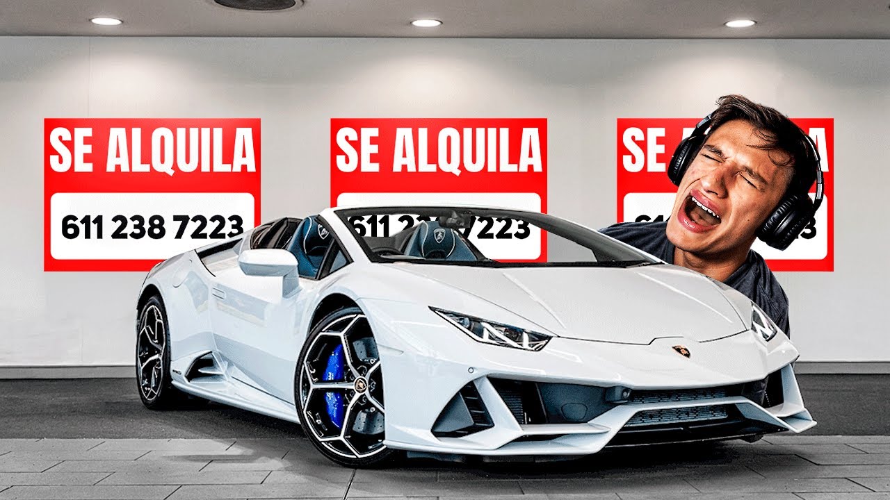 EL LAMBORGHINI ES ALQUILADO